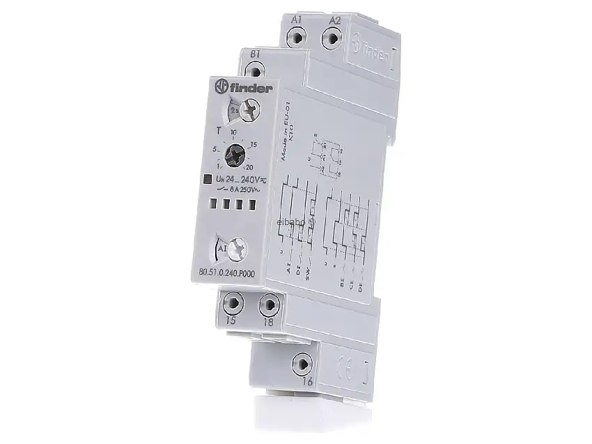 Zeitrelais 1W, 8A, 24-240VAC/DC 80.51.0.240.P000