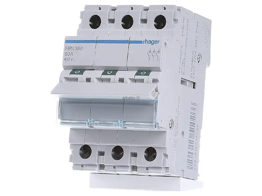 Ausschalter, 3polig, 80A SBN380