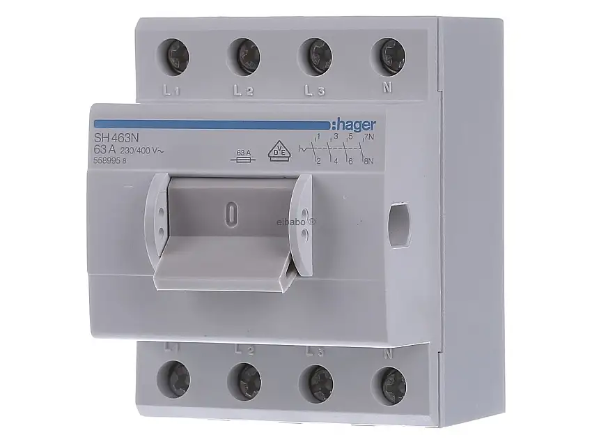 Ausschalter 63A,4-pol,3.5PLE SH463N