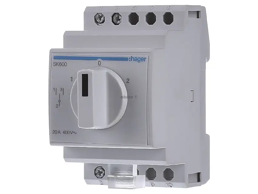 Umschalt. mit Null-Stellung 20A-400V SK600