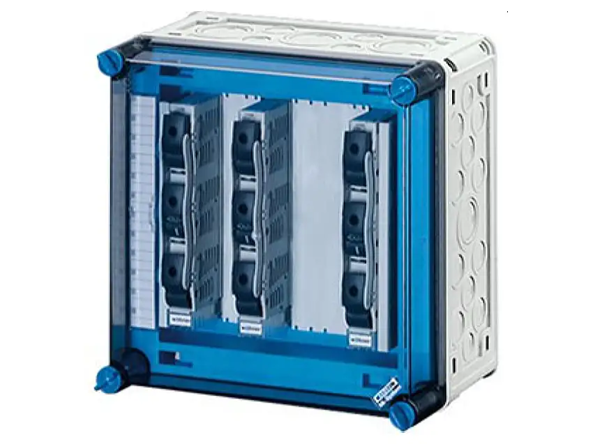 Sicherungsgehäuse 3x3x63A D02 400A 5p. Mi 3267