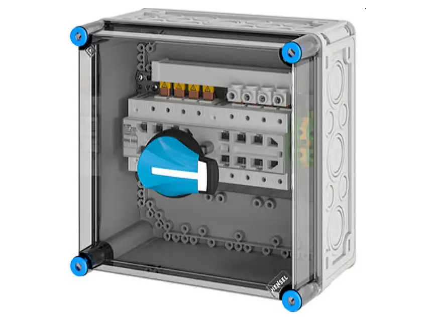 Mi-Lastumschaltergehäuse 125A 4polig + PE Mi 7286