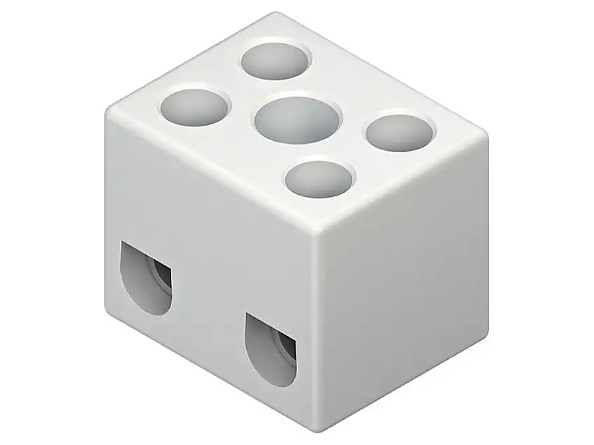 Anschlussklemme 6qmm Porzellan 3p. 118D.G