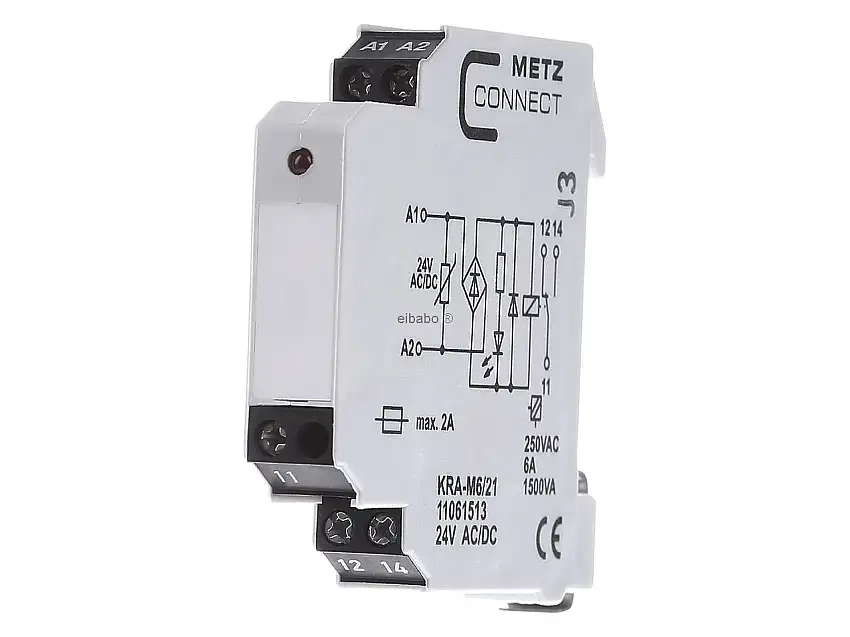 Koppelbaustein 1W KRA-M6/21 24AC/DC