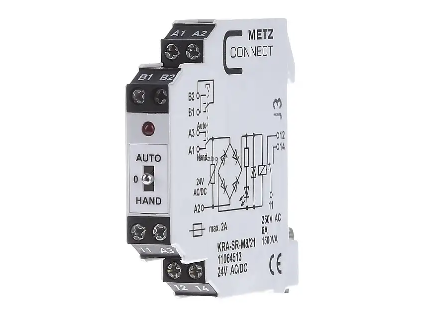 Koppelbaustein KRA-SR-M8/21 24VACDC