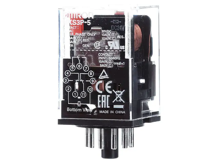 Relais elektromechanisch MKS3P-5 24VAC