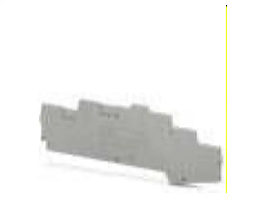 Abschlussdeckel L:118mm, B:2, 2mm, gr D-PTB 2,5-PE/L/L