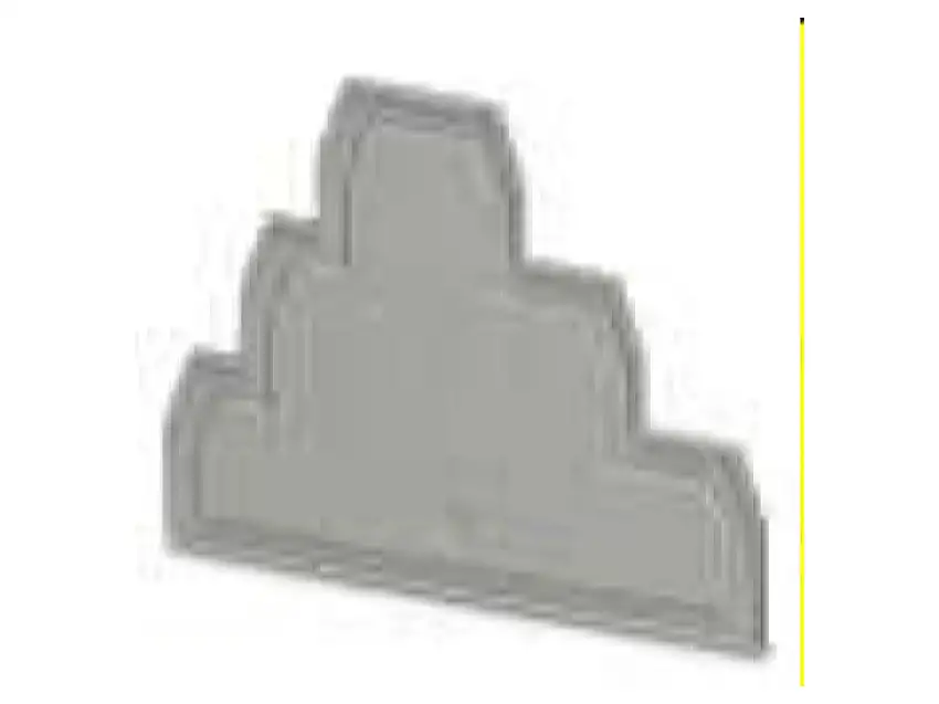 Abschlussdeckel L:110mm, B:2,2mm gr D-UT 6-3L
