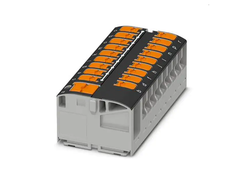 Verteilerblock PTVFIX 6/18X2,5 BK