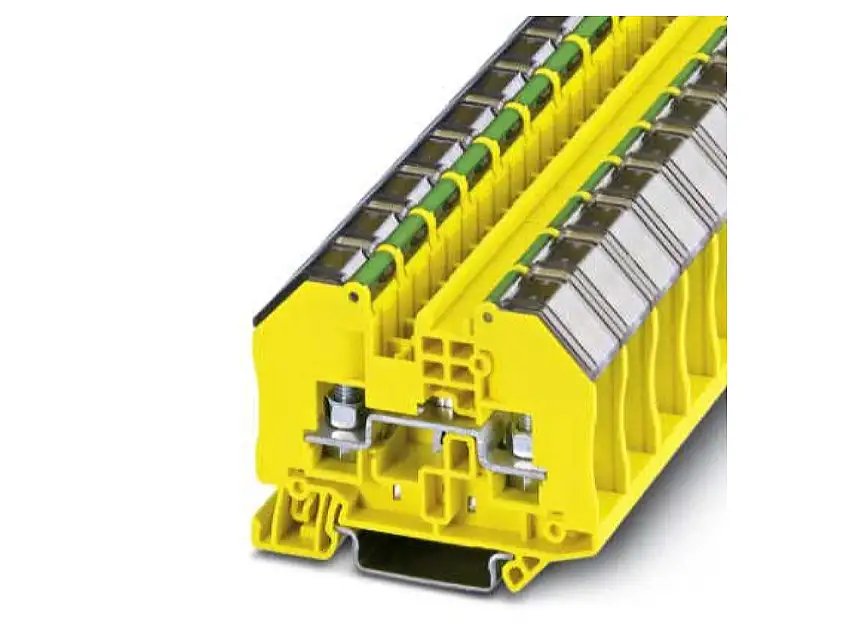 Schutzleiter-Reihenklemme 0,1 - 6qmm, gn/ge RTO 5-PE-TC