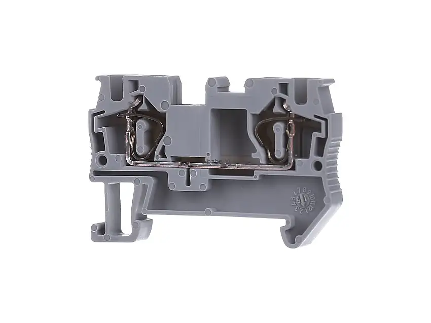 Zugfederklemme 0,08-6qmm B=6,2mm gr ST 4