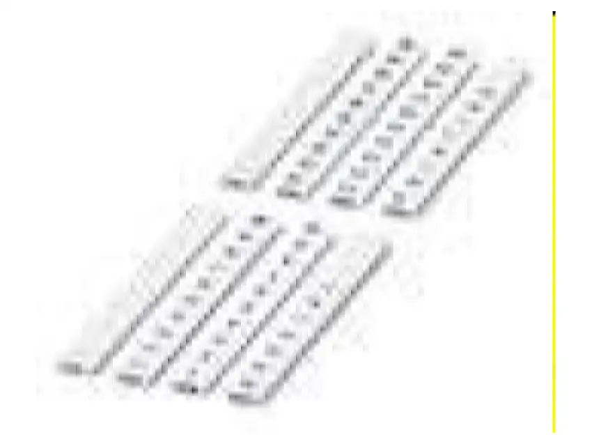 Zackband weiß, 10,5 x 6mm ZBF 6/9,2 S8,LGS:A-H