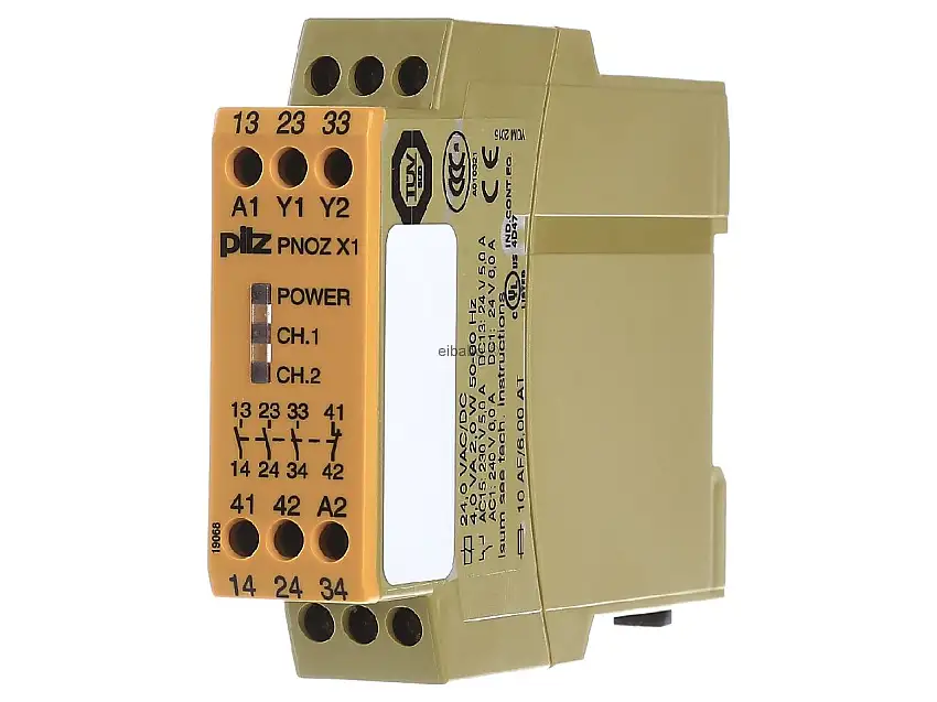Not-Aus-Schaltgerät 24VAC/DC 3n/o 1n/c PNOZ X1 #774300