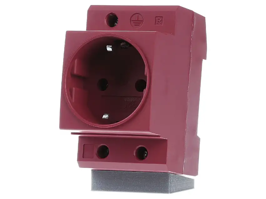 DIN-Schaltschranksteckdose PDSDR 16A für Hutschiene rot 05105402