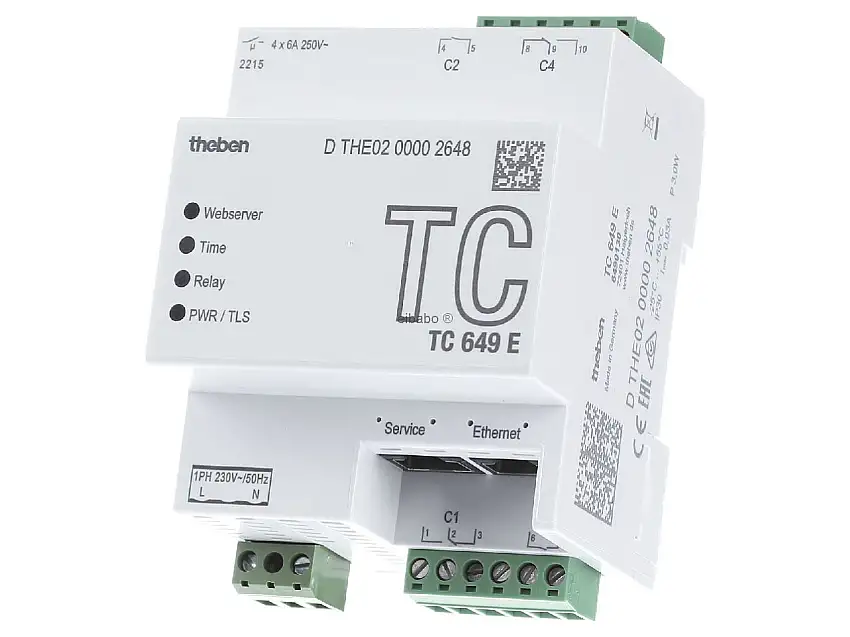 Zeitschaltuhr digital LAN, Astro 4TE TC649E
