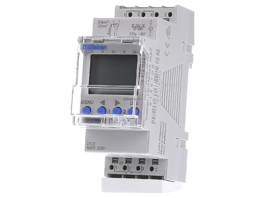 Zeitschaltuhr digital 2-Kanal 7Tag 2TE TR 612 top2 24V