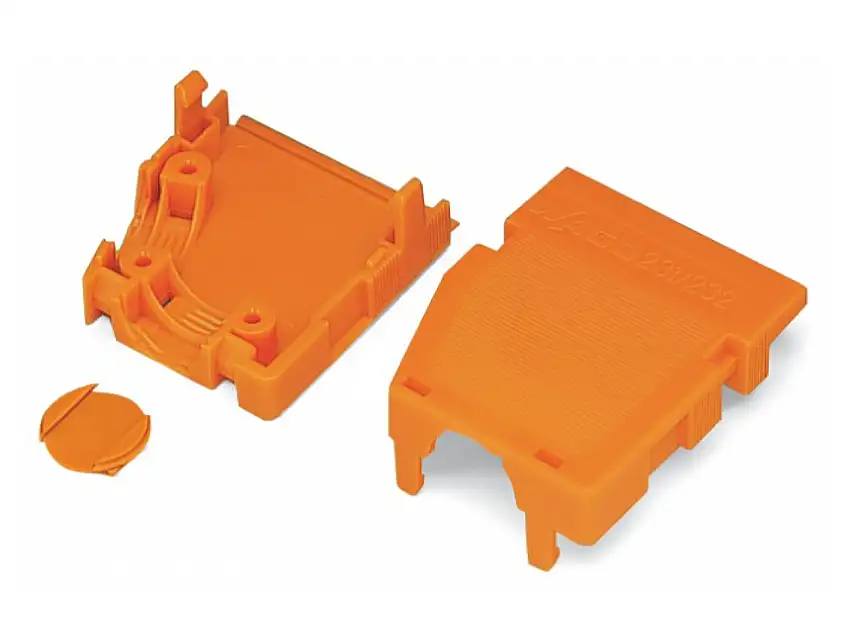 Zugentlastungsgehäuse 2-teilig,orange 232-637