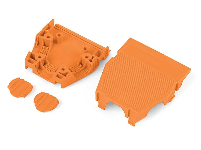Zugentlastungsgehäuse 2-teilig,orange 232-642