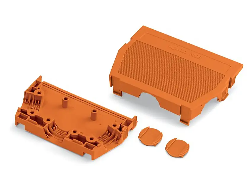 Zugentlastungsgehäuse 2-teilig,orange 232-646