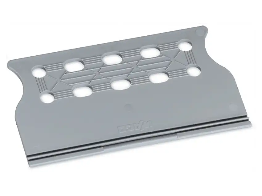 Zugentlastungsplatte 75mm breit,grau 734-431