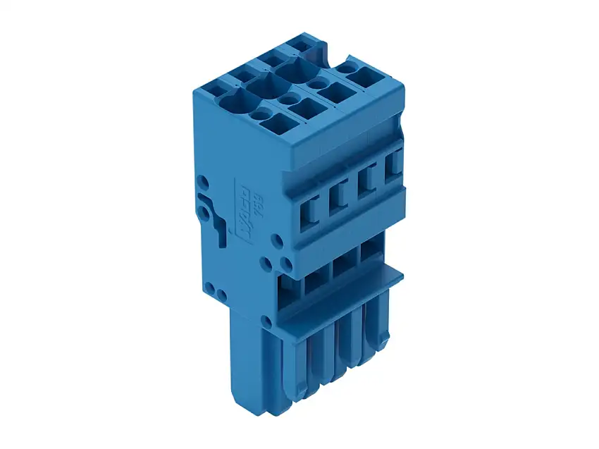 1-Leiter-Federleiste CAGE CLAMP,4mm², blau 769-104/000-006