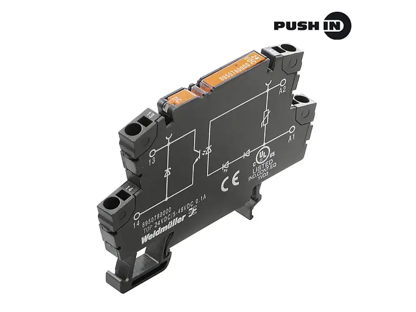 Solid-State-Relais 5-48VDC 100mA TOP 24VDC/48VDC 0,1A